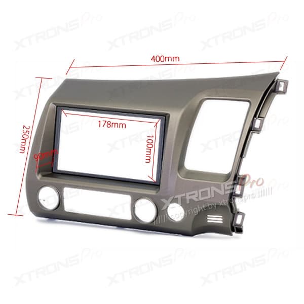 Honda Civic Sedan 2007-2011 RHD Double DIN Fascia Panel | ICE/ACS/11-218, image 2 of 2
