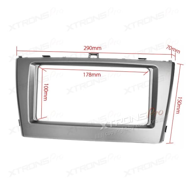Toyota Avensis 2011+ Double DIN Stereo Fascia Panel | ICE/ACS/11-341, image 2 of 2