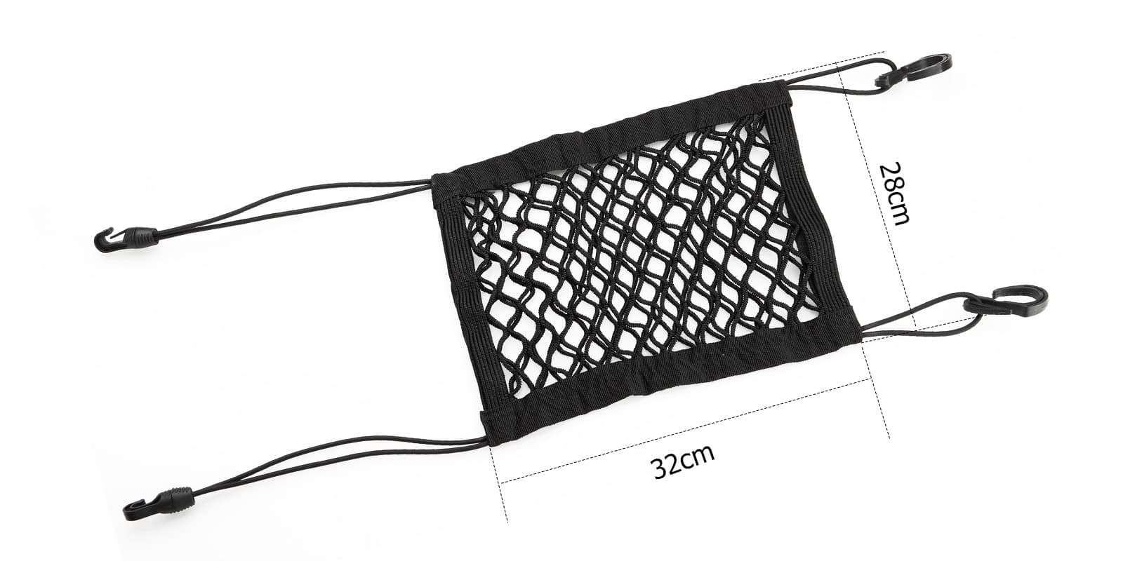 Universal 28 x 32cm Elastic Car Storage Net with Hooks | ICE/ACS/CNET003, image 3 of 6