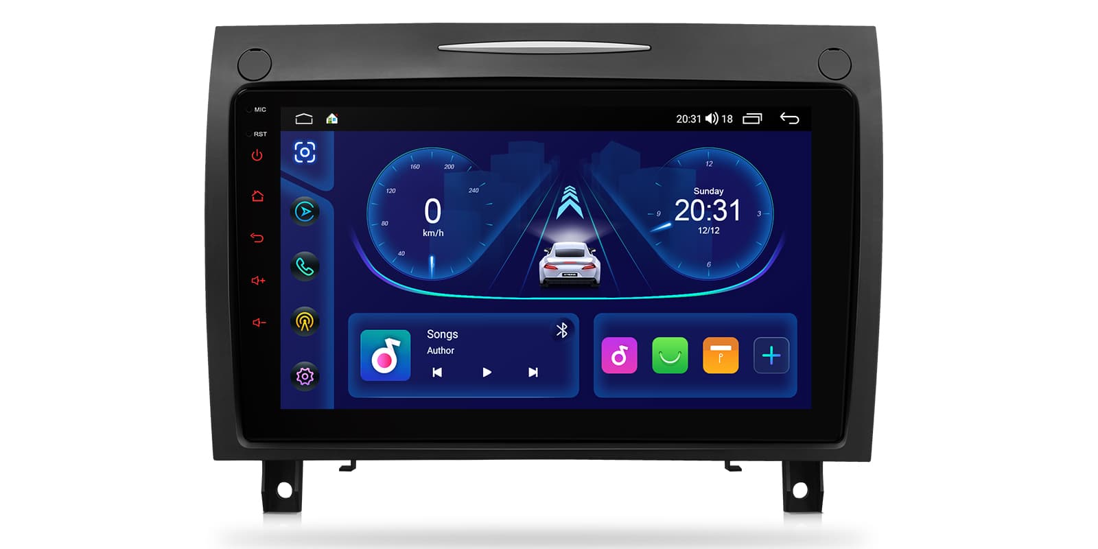 Mercedes-Benz SLK R171 9 inch Android Head Unit with Wireless CarPlay, Android Auto and 4G | IDP90M350, image 1 of 16
