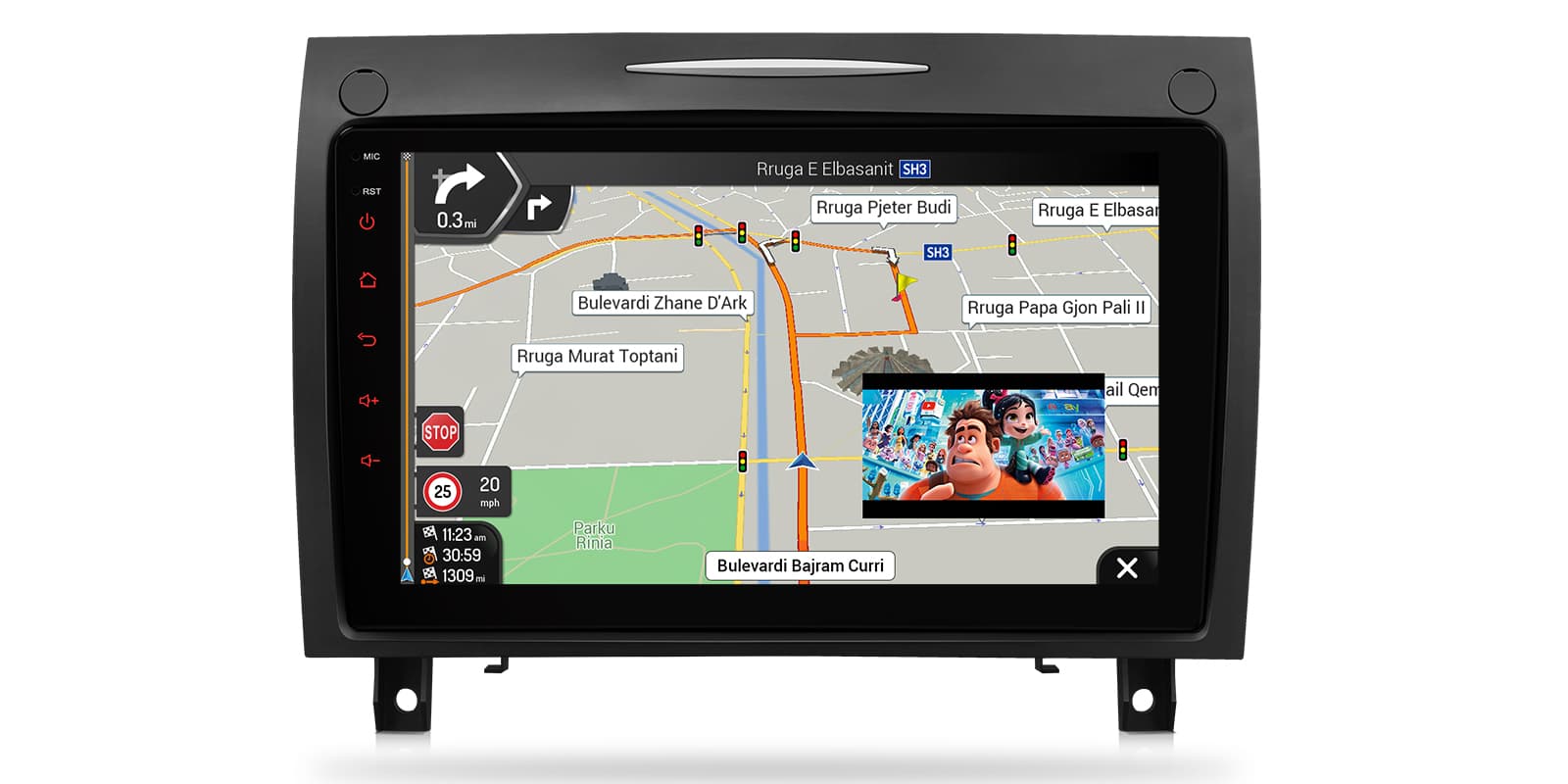 Mercedes-Benz SLK R171 9 inch Android Head Unit with Wireless CarPlay, Android Auto and 4G | IDP90M350, image 7 of 16