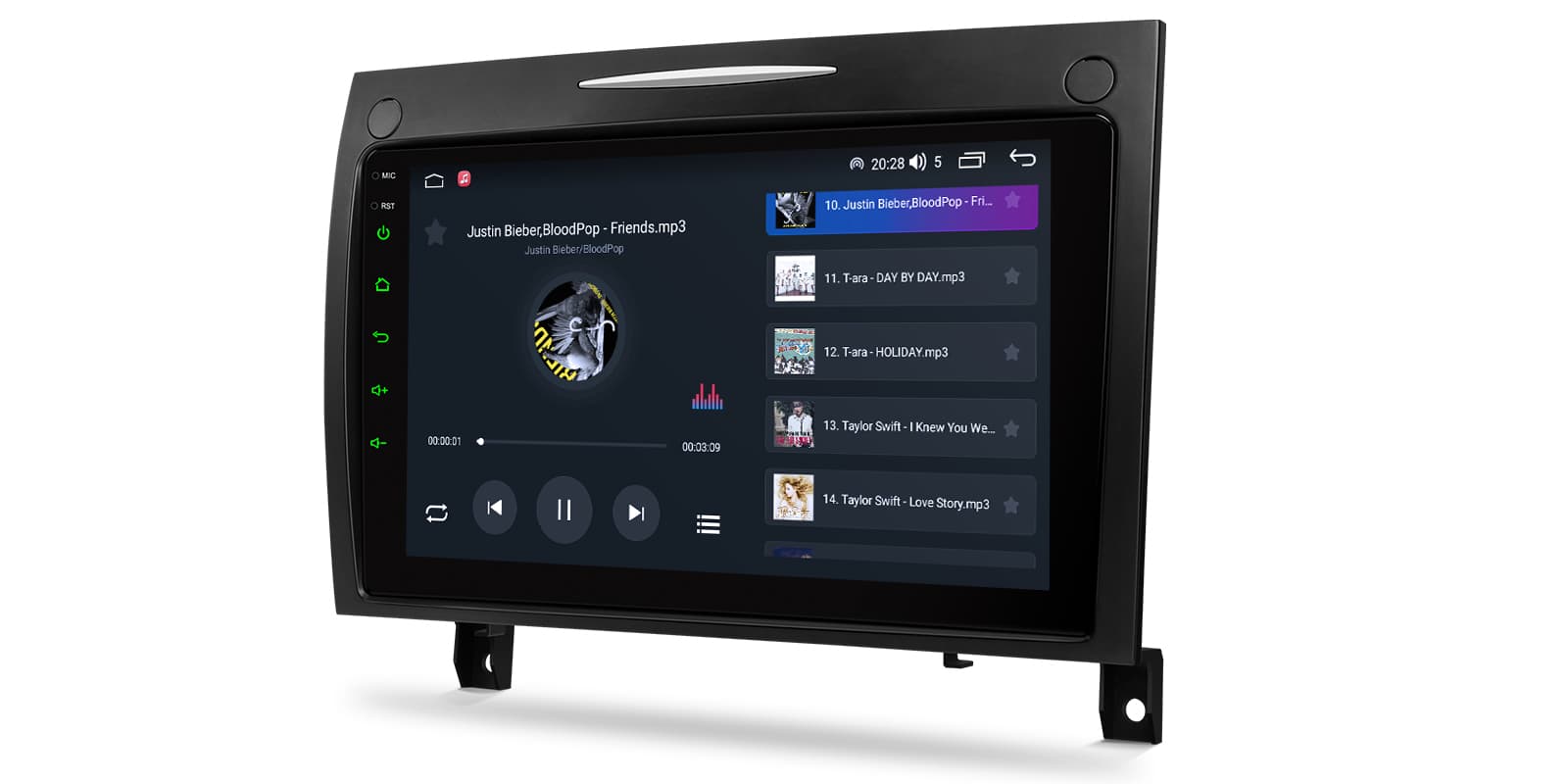 Mercedes-Benz SLK R171 9 inch Android Head Unit with Wireless CarPlay, Android Auto and 4G | IDP90M350, image 8 of 16