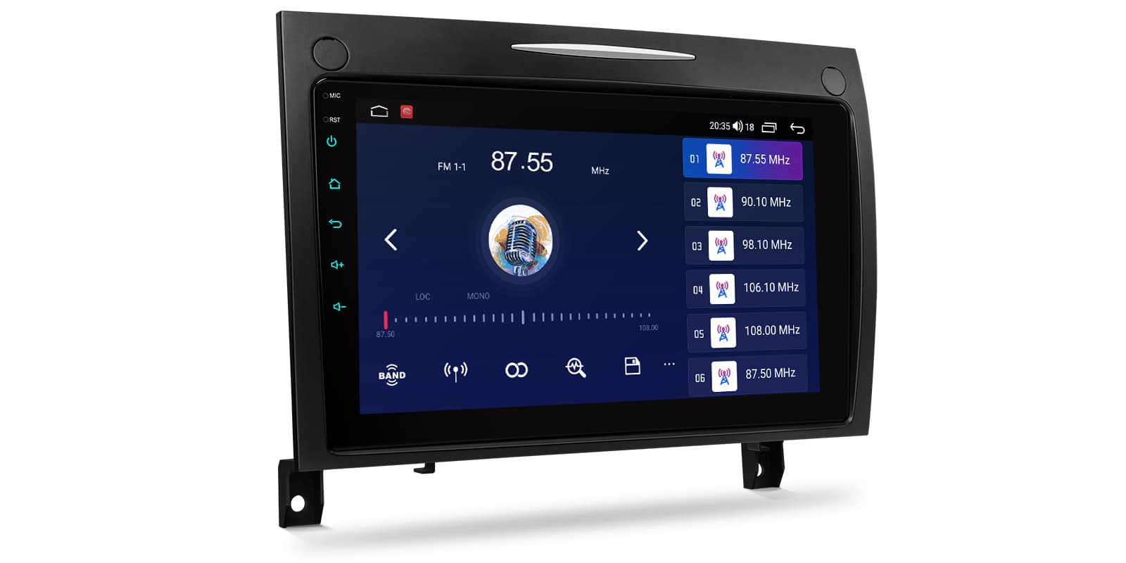Mercedes-Benz SLK R171 9 inch Android Head Unit with Wireless CarPlay, Android Auto and 4G | IDP90M350, image 9 of 16