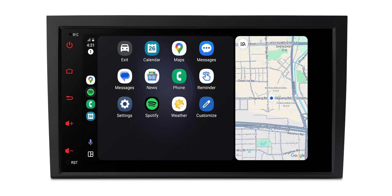 Audi A4 B6/B7 and SEAT Exeo 8 inch Android Head Unit with Wireless CarPlay and Android Auto | IDS80A4AL, image 6 of 15