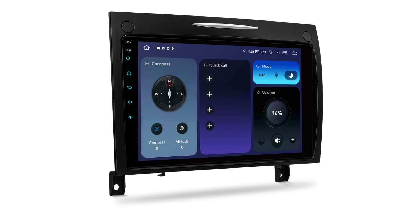 Mercedes-Benz SLK R171 9 inch Android 14 Head Unit with Wireless CarPlay, Android Auto and 4G | IQP94M350P, image 8 of 15