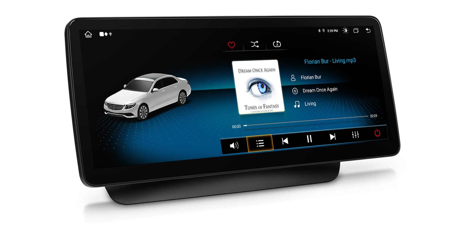 Mercedes E-Class 12.3 inch Android Screen with Wireless CarPlay, Android Auto and 4G | QLM2240M12ECR, image 8 of 14