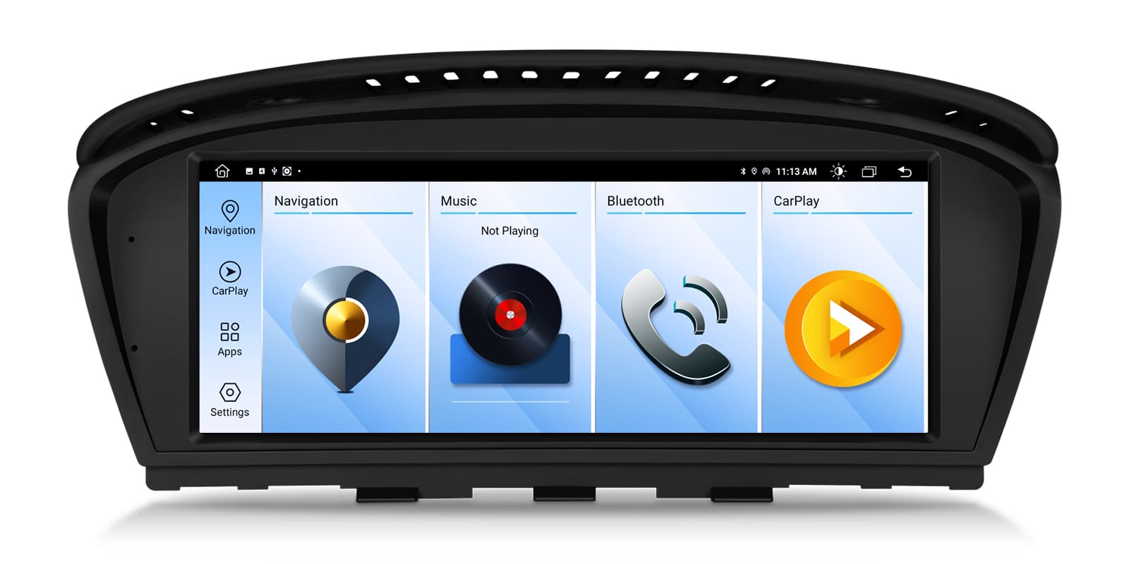 BMW 3 Series E90 and 5 Series E60 CCC 8.8″ Android Screen with Wireless CarPlay | QTB8060CC, image 4 of 16