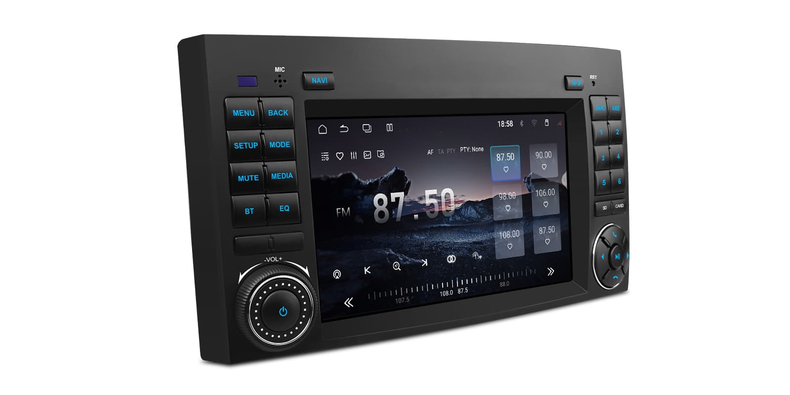 Mercedes-Benz and Volkswagen 7 inch Android 15 Head Unit with Wireless CarPlay, Android Auto and 4G | UAH75M245L, image 8 of 15
