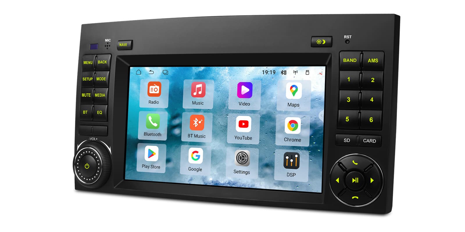 Mercedes-Benz and Volkswagen 7 inch Android 15 Head Unit with Wireless CarPlay, Android Auto and 4G | UAH75M245L, image 10 of 15